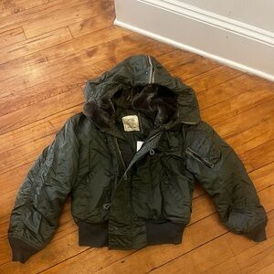 Army green bomber jacket vintage